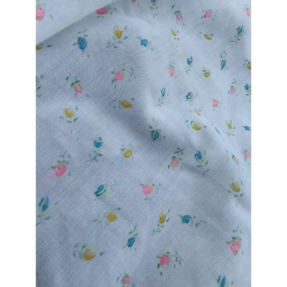 Vintage By Thomas One Piece Baby Girl Romper Size 24 Months Smocked Flowers 1970 - Picture 7 of 9